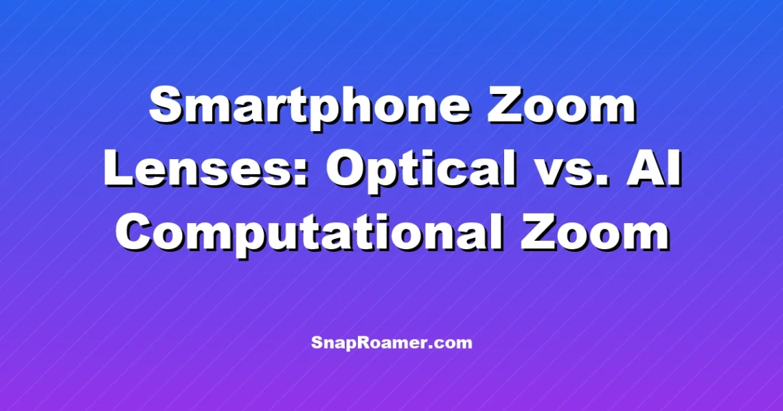 Smartphone Zoom Lenses: Optical vs. AI Computational Zoom